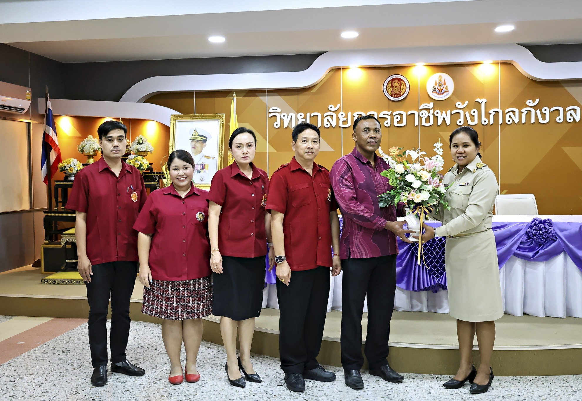 การต้อนรับคณะศึกษาดูงานจากวิทยาลัยการอาชีพท่าแซะ และวิทยาลัยเทคนิคประจวบคีรีขันธ์ 