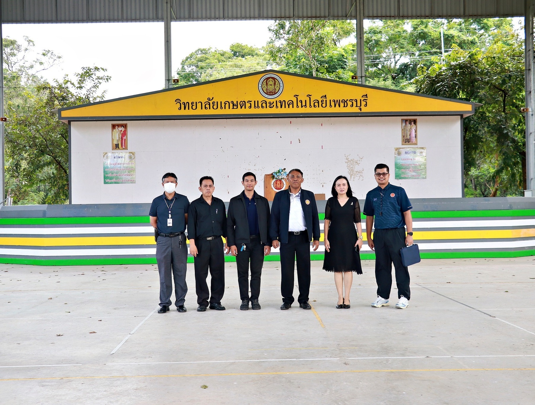 เข้าเยี่ยมชมพื้นที่ในการเตรียมความพร้อมในการดำเนินจัดโครงการเข้าค่ายพักแรม และพิธีเข้าประจำกองลูกเสือวิสามัญ