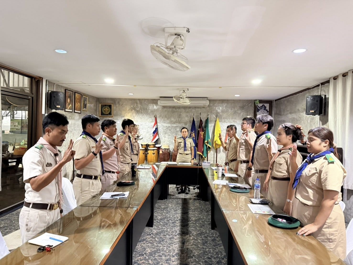 การประชุมเตรียมความพร้อมจัดโครงการเข้าค่ายพักแรมและพิธีเข้าประจำกอง ลูกเสือวิสามัญ ประจำปีการศึกษา 2568 (รุ่นที่2)