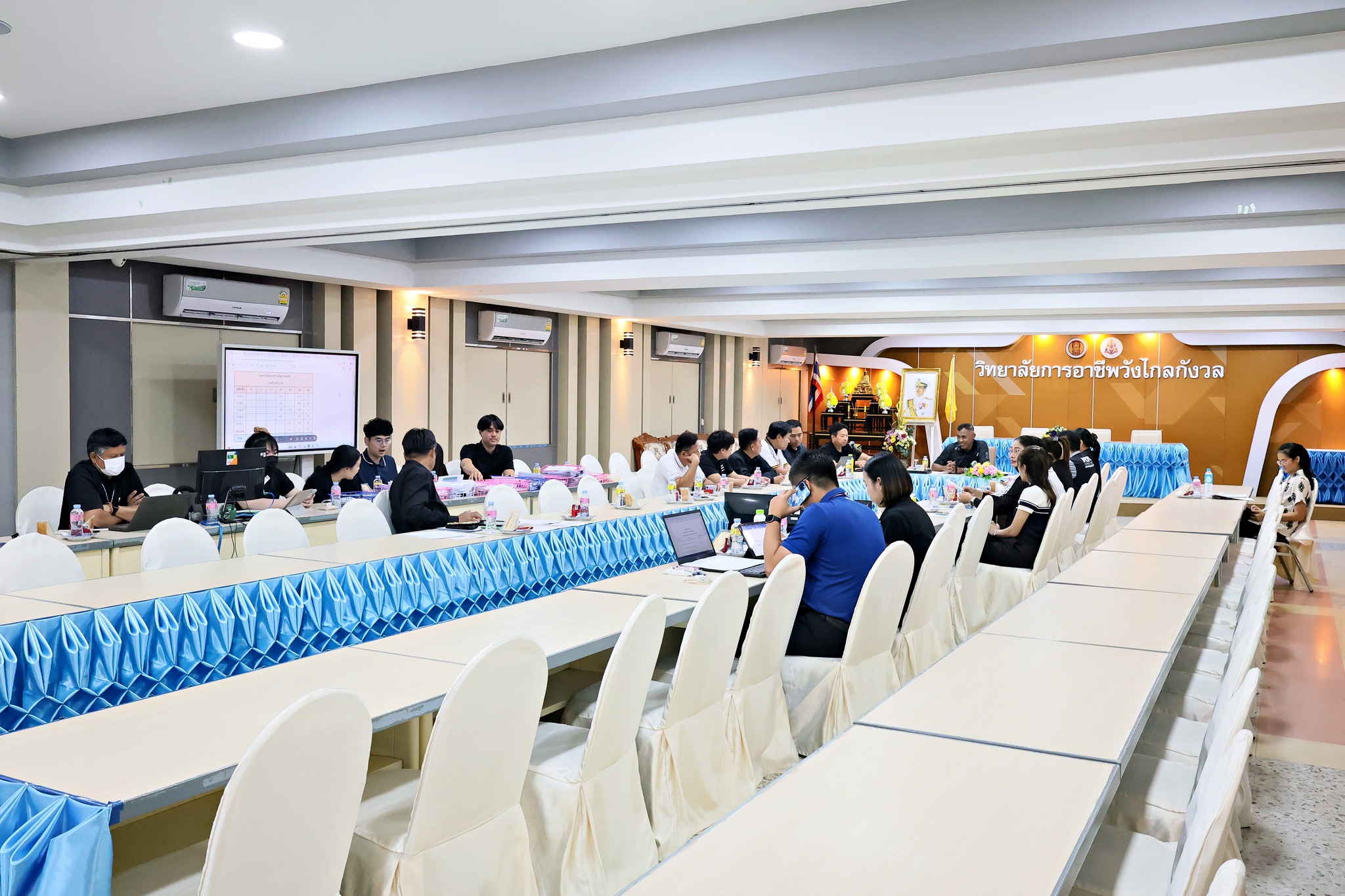 การประชุมคณะกรรมการพิจารณาผลการเรียน และคณะดำเนินงานพิจารณาผลการเรียน