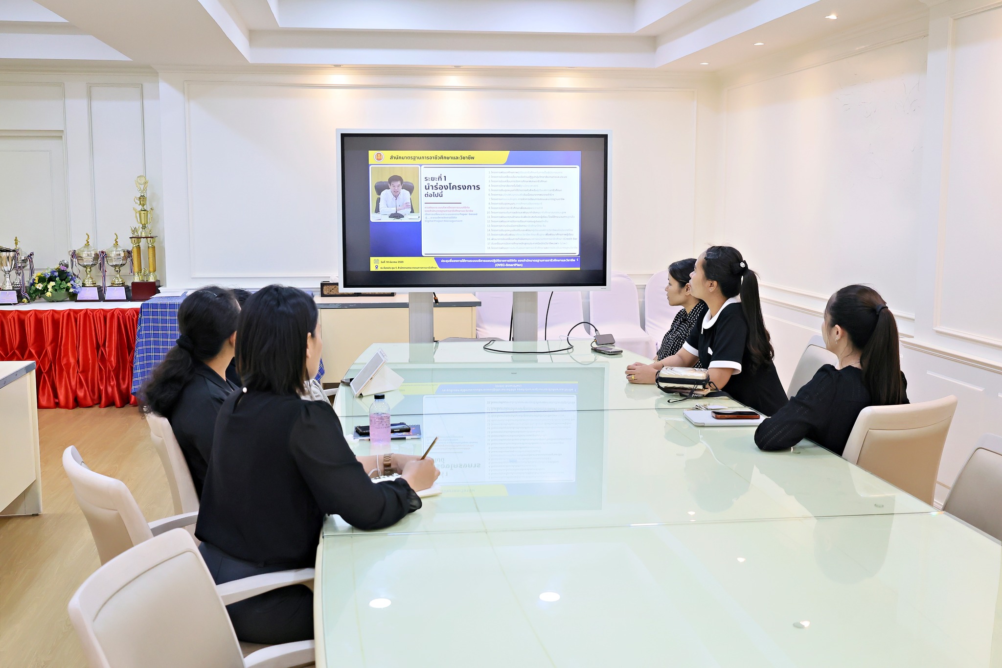 การประชุมชุมชี้แจงการใช้งานระบบริหารแผนปฏิบัติราชการดิจิทัล ของสำนักมาตรฐานการอาชีวศึกษาและวิชาชีพ (OVEC - SmartPlan) ผ่านระบบออนไลน์ (Zoom Meeting)