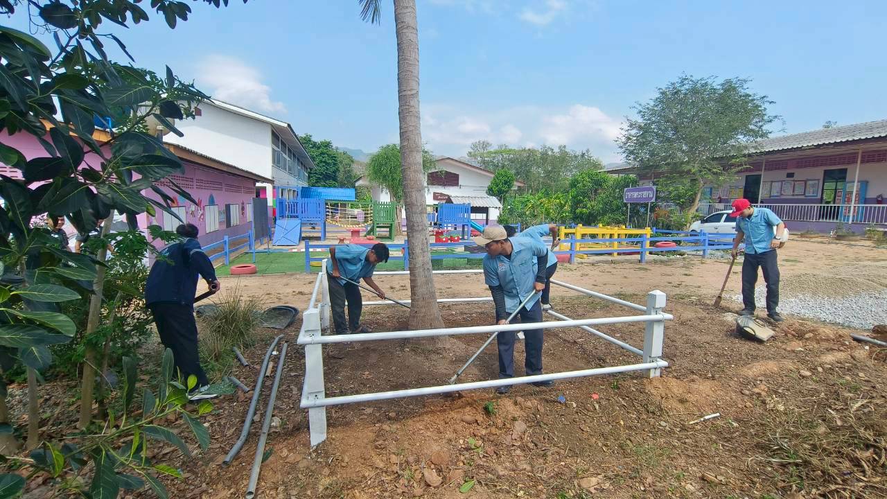 การเตรียมความพร้อมและสนับสนุนวัสดุอุปกรณ์สิ่งของให้กับโรงเรียนตำรวจตระเวนชายแดนเรศวรป้าละอู เพื่อเตรียมการรับเสด็จ สมเด็จพระกนิษฐาธิราชเจ้า กรมสมเด็จพระเทพรัตนราชสุดาฯ สยามบรมราชกุมารี